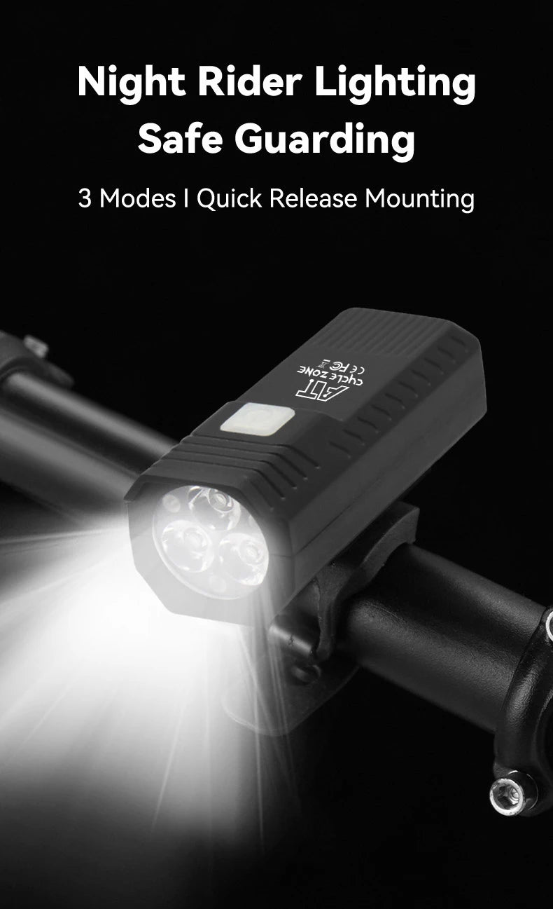 3LED/5LED Bicycle Light Bike Front Lamp Rechargeable MTB Bike Headlight Flashlight Outdoor Night Riding Safety Cycling Lantern