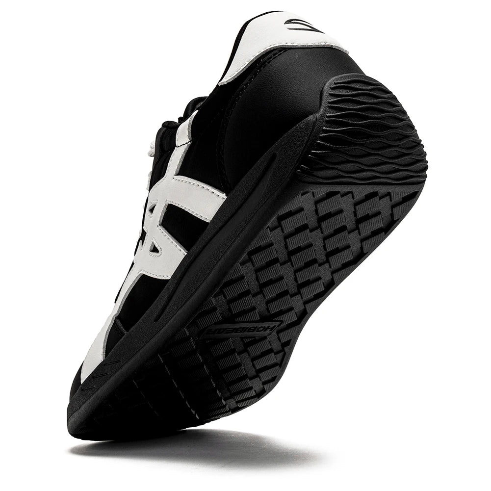 HOBIBEAR Barefoot Shoes Unisex Wide Width Artificial Leather Sneakers Classic Retro Minimalist Walking Shoes
