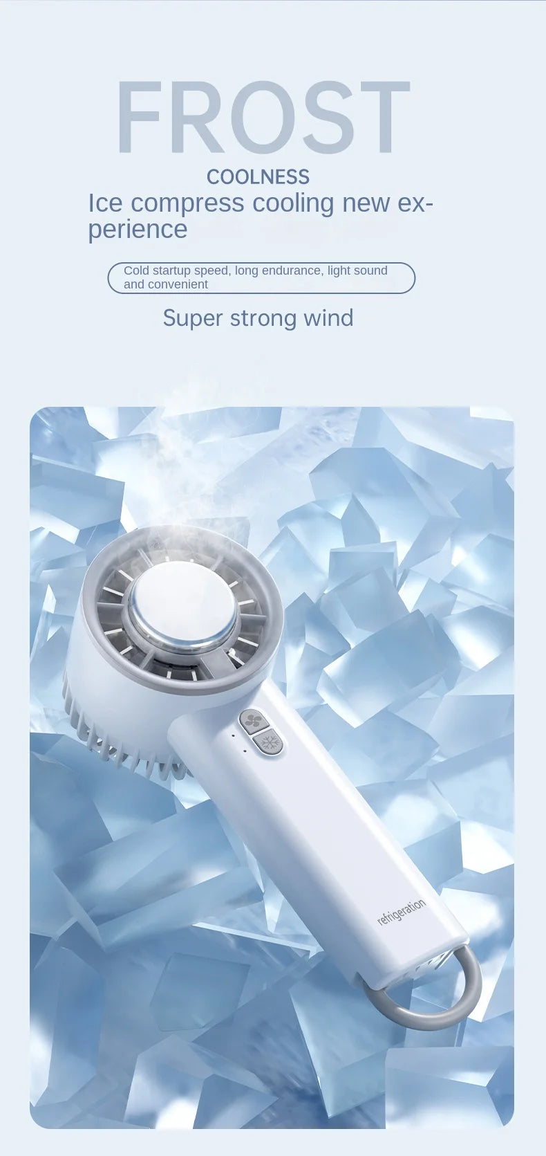 New Handheld Mini Fan Portable Semiconductor Ice Cooling Fan Mini Portable Handheld Cooling Fan For Home Office Travel