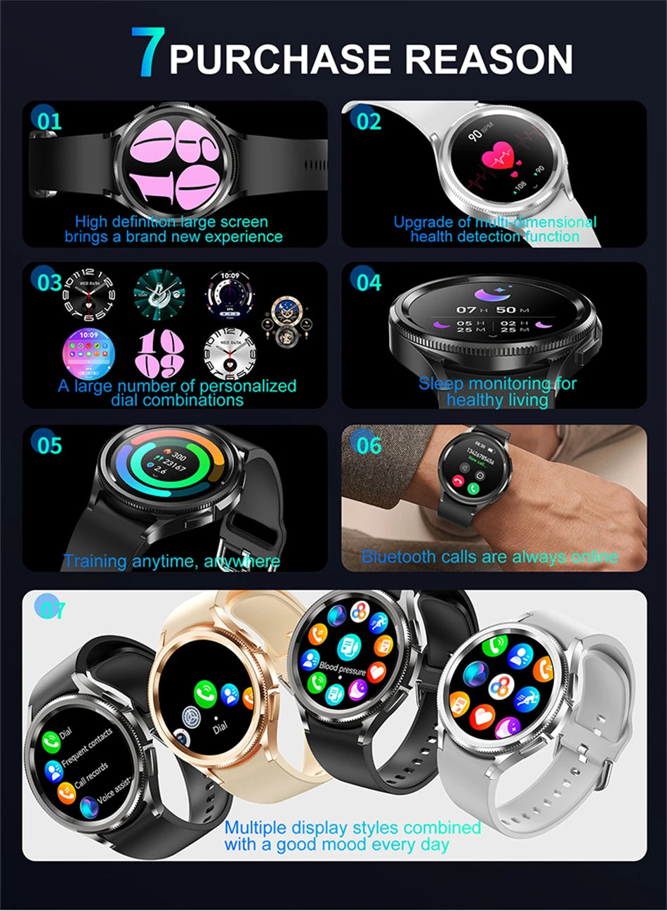 Watch 6 Classic Smartwatch Men GPS Outdoor Sports Health Heart Rate Monitor Waterproof Bluetooth Call Smart Watch 2025 New