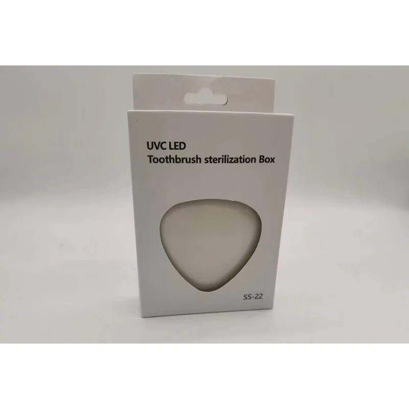 Mini UVC UV Toothbrush Disinfection Box UV Antibacterial Toothbrush Sterilizer Wall Mount Portable Toothbrush Storage Container