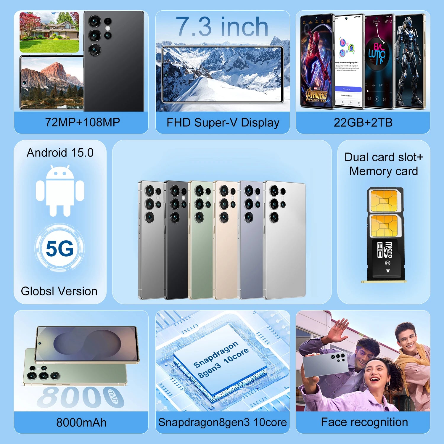 Original Dust Free Screen Protector For S28 Ultra 22GB+2TB Smartphone Tempered Glass Anti-scratch Films 5G Global Edition