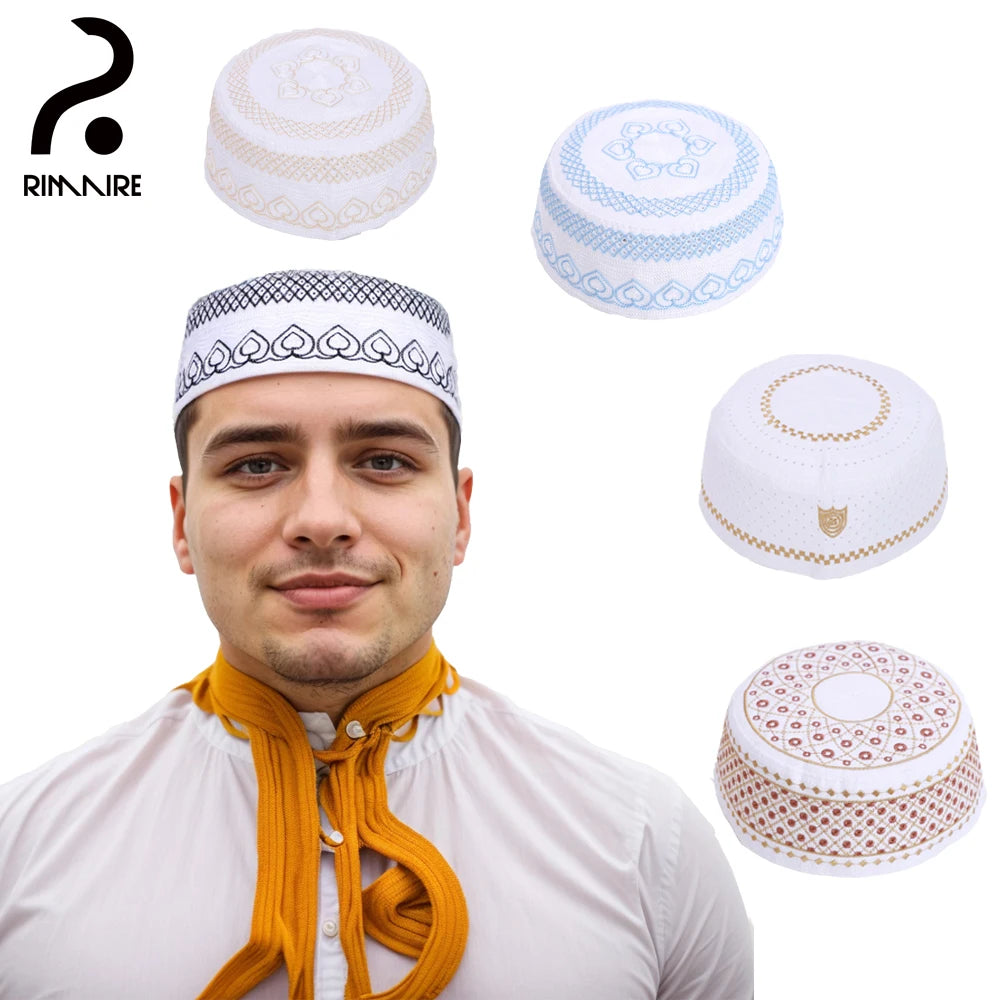 Men’s Kufi Cap – Breathable Islamic Prayer Hat