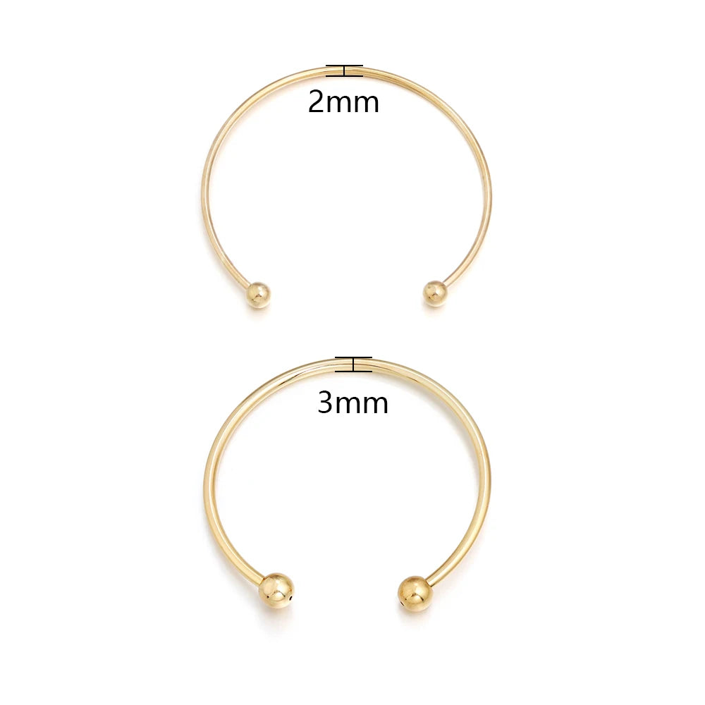 Unisex Silver-Plated Round Cuff Bracelet – Trendy Adjustable Design