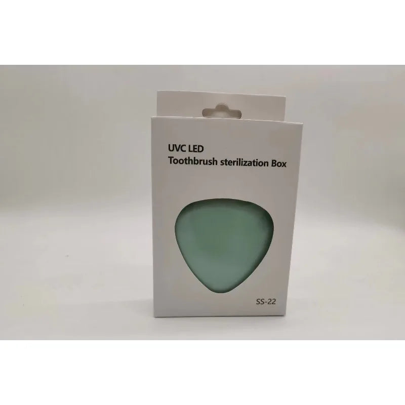 Mini UVC UV Toothbrush Disinfection Box UV Antibacterial Toothbrush Sterilizer Wall Mount Portable Toothbrush Storage Container