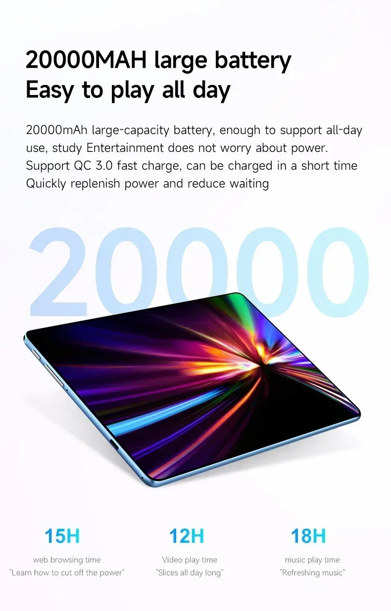 2026NEW Pad Air Pro Ultra Latest Global First Tablet mi Android 15 Snapdragon 8Gen3 11 inch Soft Light Screen WiFi GPS WPS 5G PC
