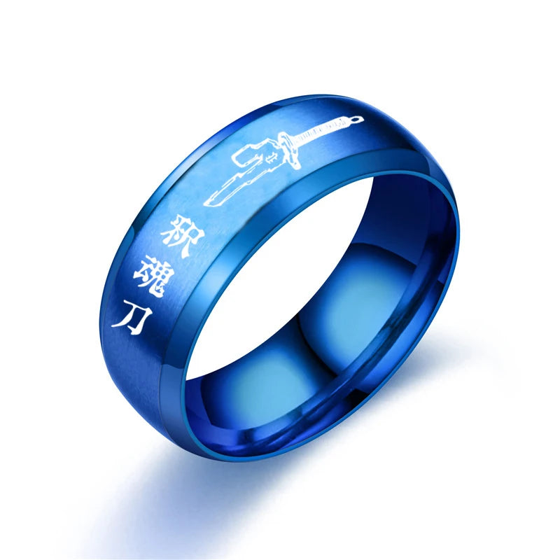 Stainless Steel Color Band Ring – Unisex Party and Daily Wear