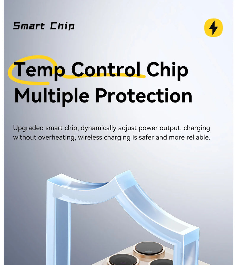 Essager Magnetic 15W Wireless Charger Fast Charging Pad Stand for iPhone 15 14  Airpods USB To Typec Phone Chargers Dock Station