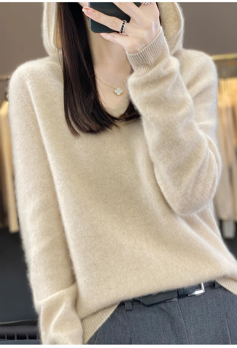 Women’s Loose Knit Sweater – Soft Heavyweight Pullover