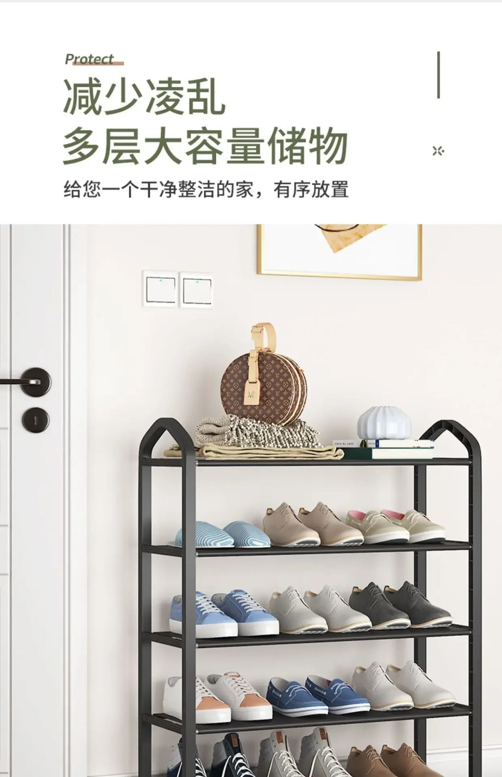 Simple Shoe Rack Storage Shoe Cabinet Multi-layer Assembly Household Doorstep Shoe Hanger Dormitory Balcony Shoe Shelf