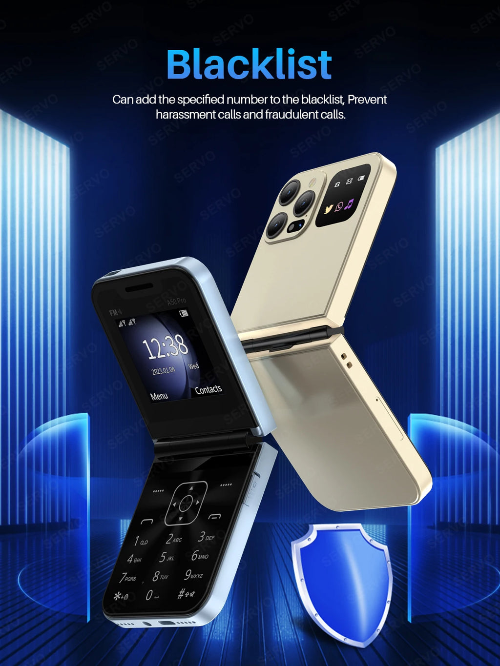 Color Flip Mobile Phone Auto Call Record FM Radio Speed Dial Magic Voice GSM Dual SIM Unlocked Foldable Cellphones