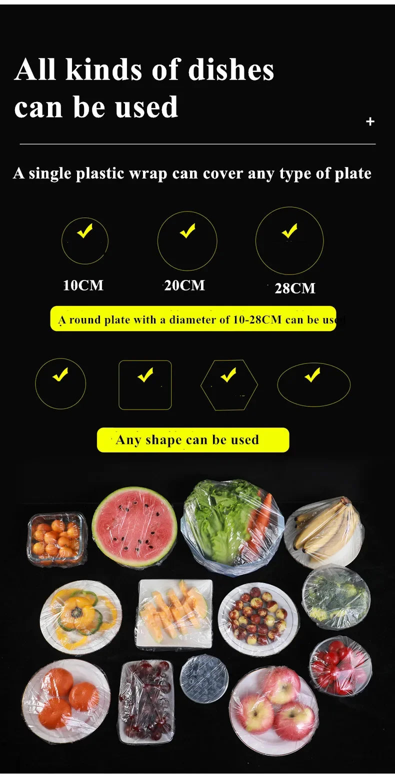 Reusable Elastic Food Covers – Stretchable Bowl and Plate Lids (Set of 6)”