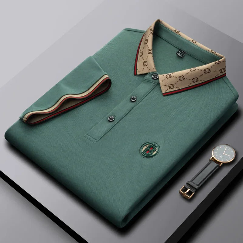 Men’s Embroidered Long Sleeve Dress Shirt