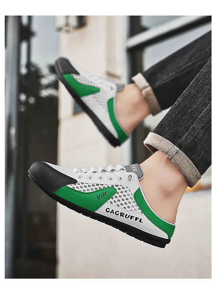 New Men's Casual Slip-Ons - Durable, Comfortable, Breathable & Stylish Half-Slippers