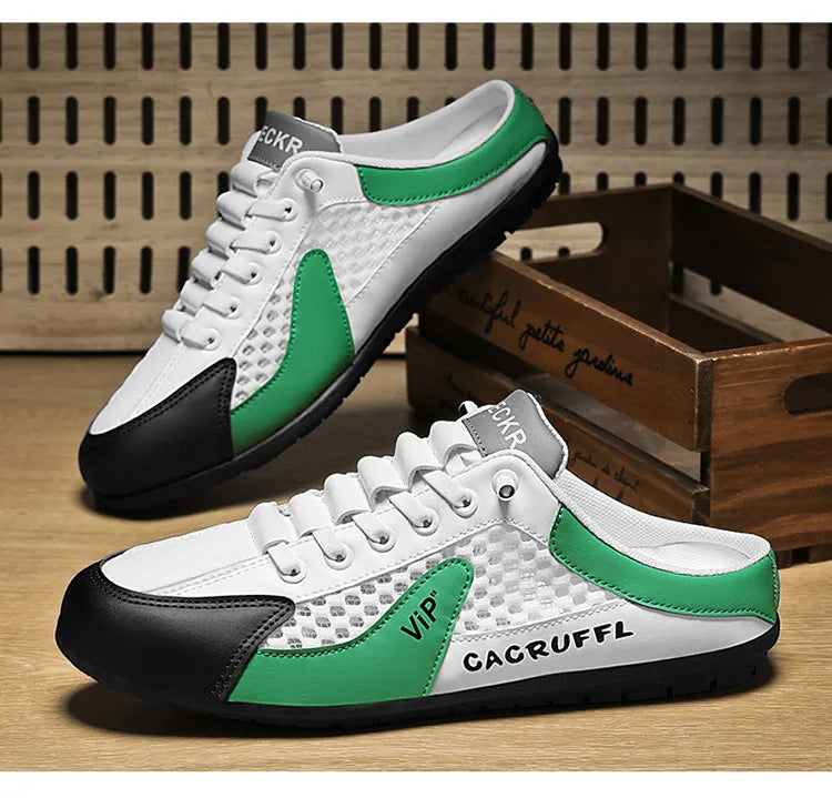 New Men's Casual Slip-Ons - Durable, Comfortable, Breathable & Stylish Half-Slippers