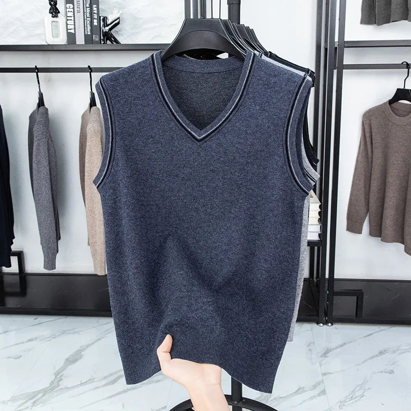 Men’s Casual Sleeveless Knit Vest