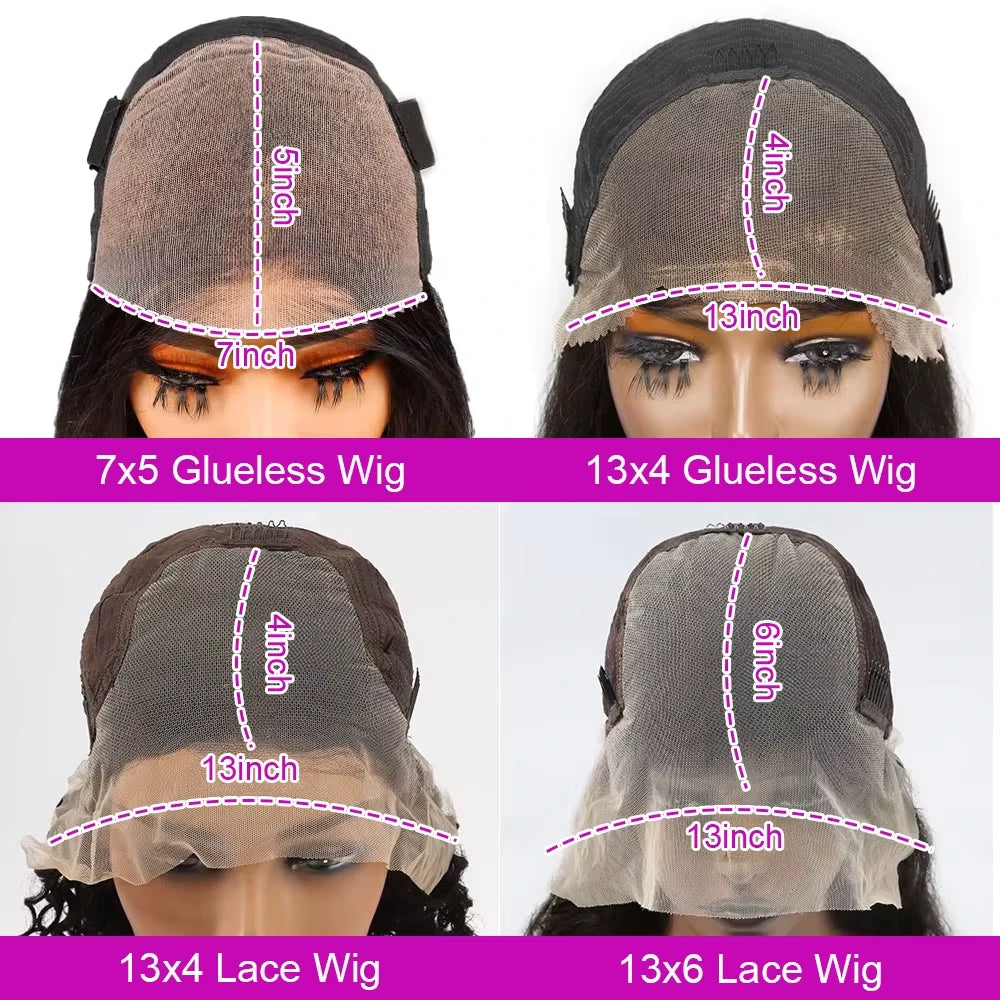 5X5 Hd Lace Closure Wig Bob Wigs Human Hair  250 Density Pre Plucked Pre Cut Pre Bleached Glueless Human Hair Wigs For Women