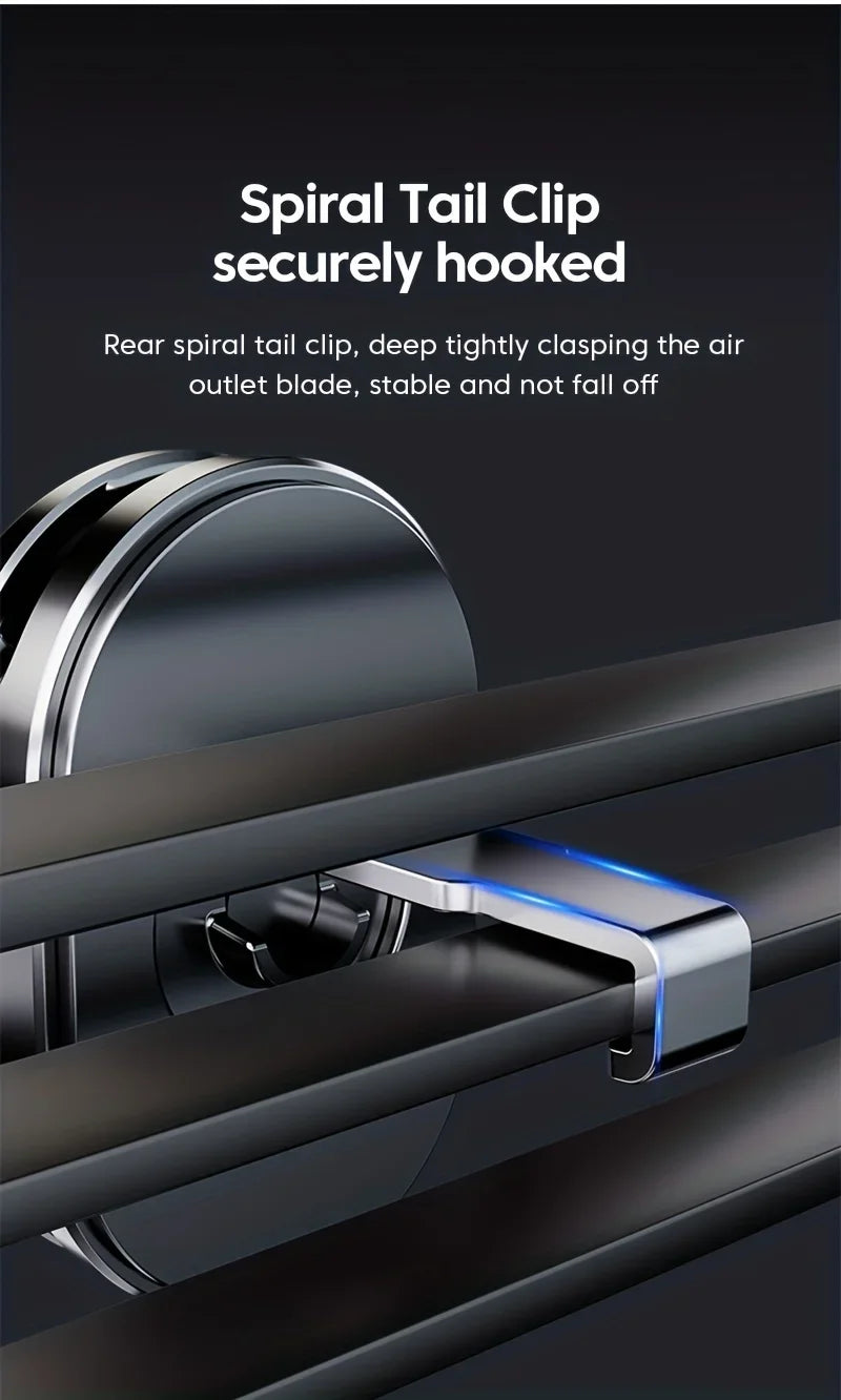 New Gravity Car Phone Holder - Strong Air Vent Clip Mount Adjustable Mobile Cell Stand for Hands-Free Driving