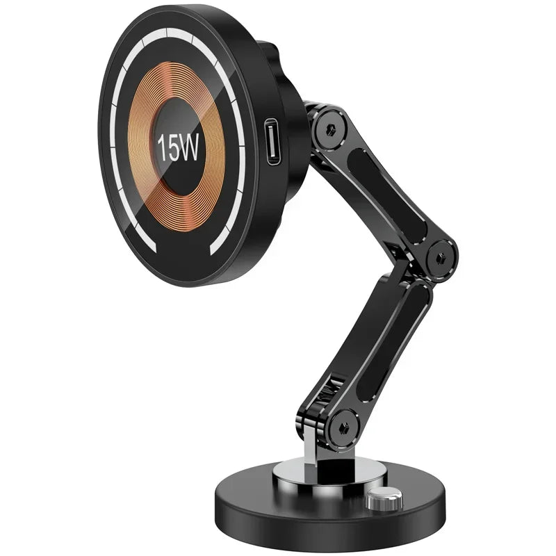 Magnetic Phone Holder with Adjustable Stand – Wireless and Non-Wireless Options