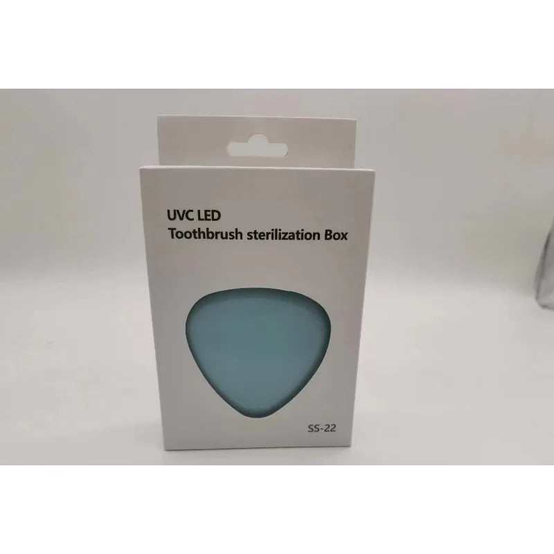Mini UVC UV Toothbrush Disinfection Box UV Antibacterial Toothbrush Sterilizer Wall Mount Portable Toothbrush Storage Container