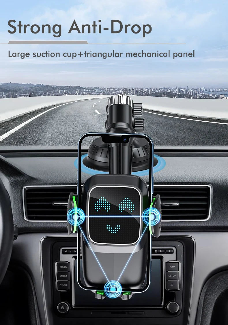 Windshield/Dashboard/Window Universal Suction Cup Phone Holder Suction Cup Car Phone Holder Mount with Sticky Gel Pad Compatib