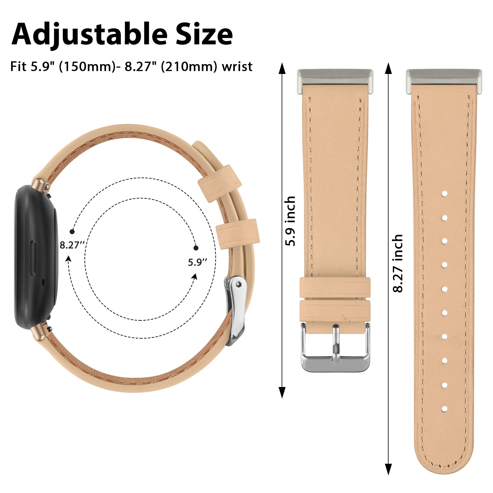 Leather Replacement Watch Band for Smartwatches