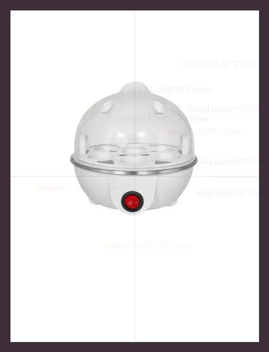 Smart White Egg Cooker Electric Multifunctional Mini Boiler Steamer Poacher for Kitchen Use - Plastic Housing 250W Power