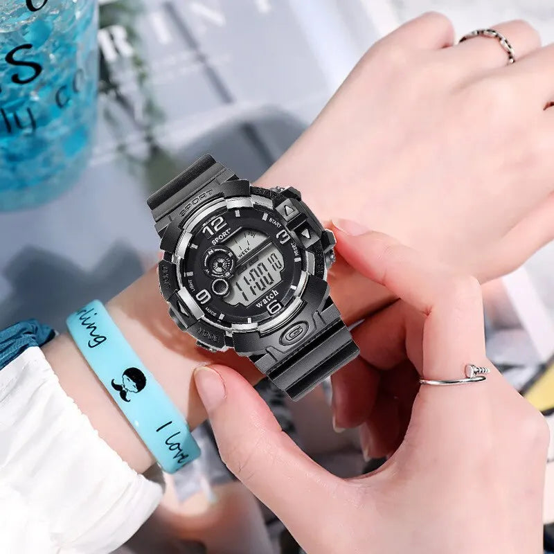 Men’s Digital Sports Watch with LED Display