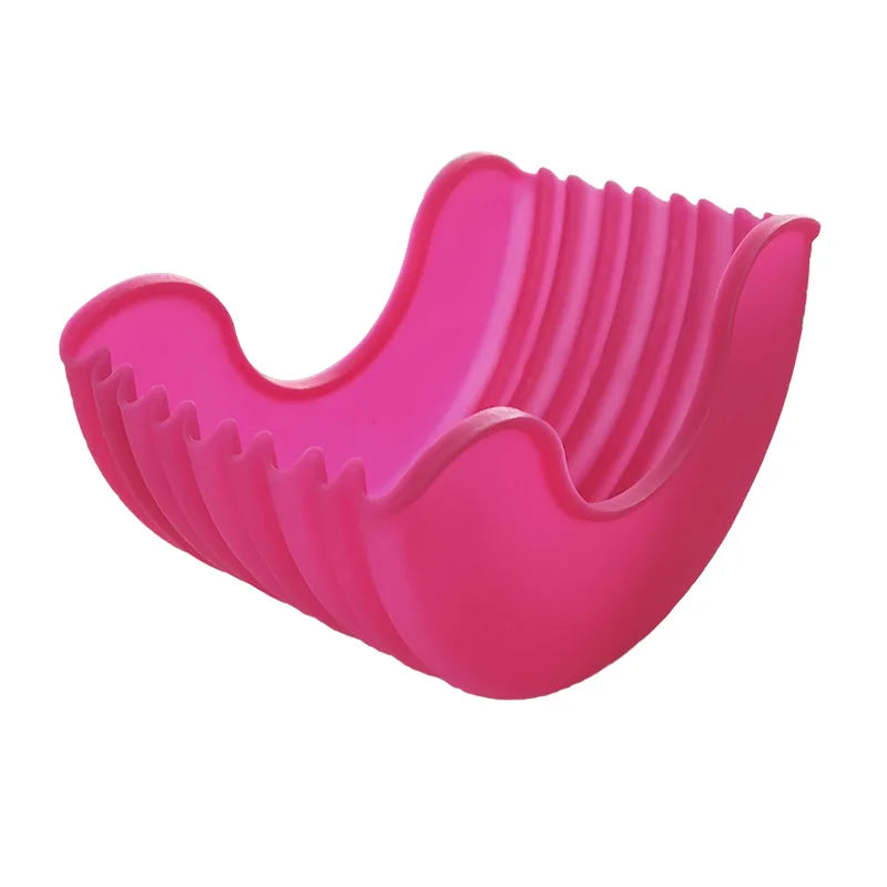Reusable Burger Holder Silicone Shelf Hamburger Tools Fixed Rack Holder Storage Kitchen Organizer Box Kitchen Accessories