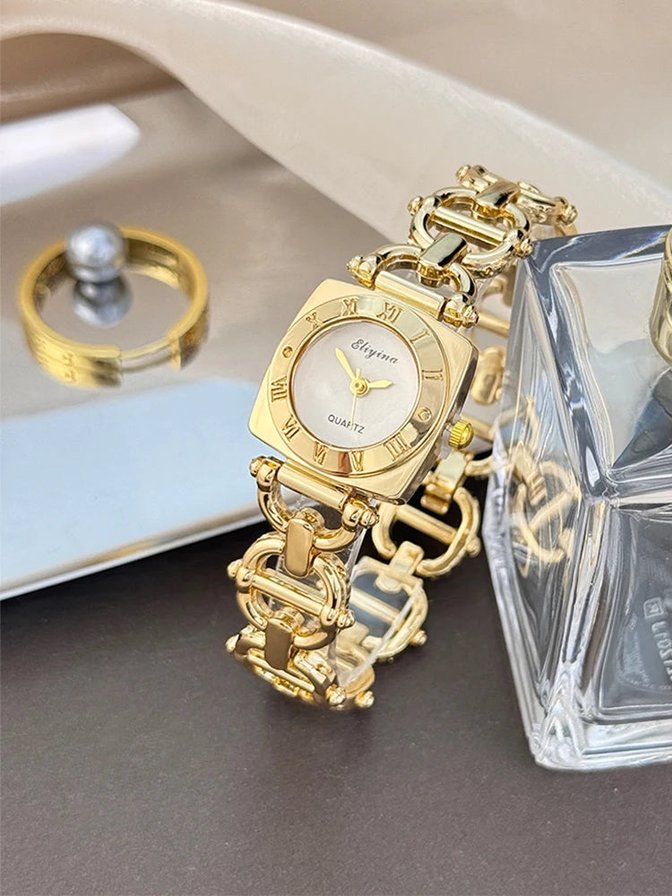 Women’s Luxury Crystal Bracelet Watch Set
