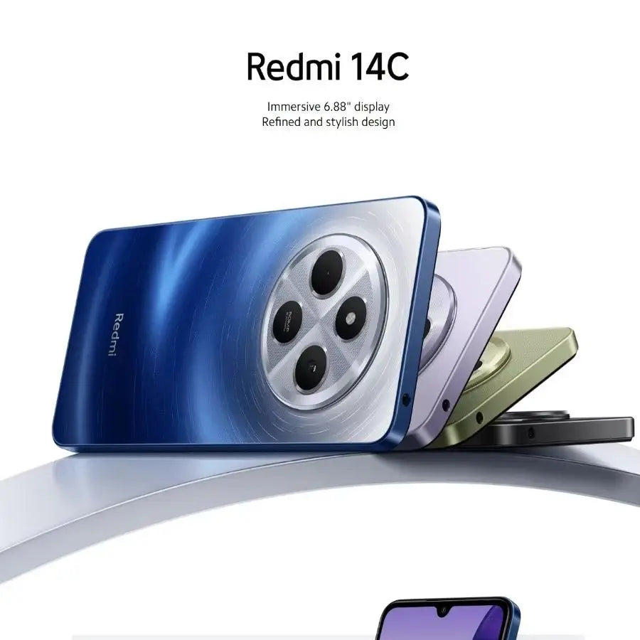 Redmi 14C 2026 Global Edition, 8+256GB, 120Hz, 50MP + 13MP dual camera, 5160mAh high-capacity battery