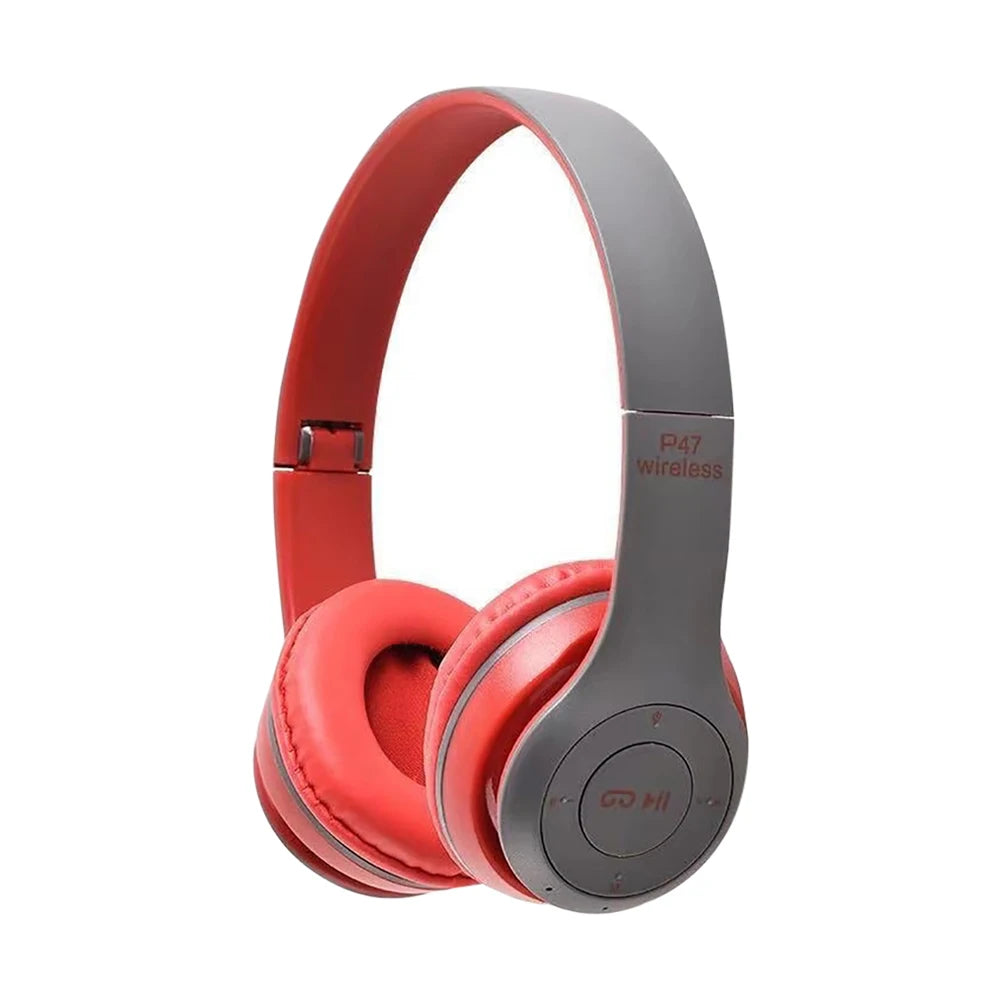 Wireless Over-Ear Bluetooth Headphones with Built-In Microphone
