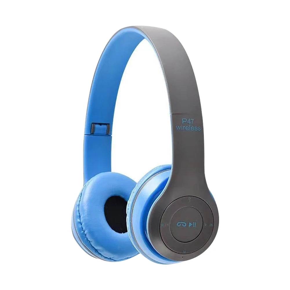 Wireless Over-Ear Bluetooth Headphones with Built-In Microphone