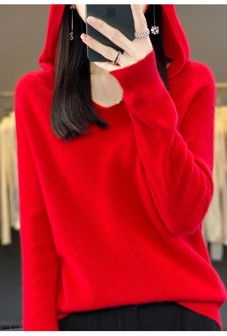 Women’s Loose Knit Sweater – Soft Heavyweight Pullover
