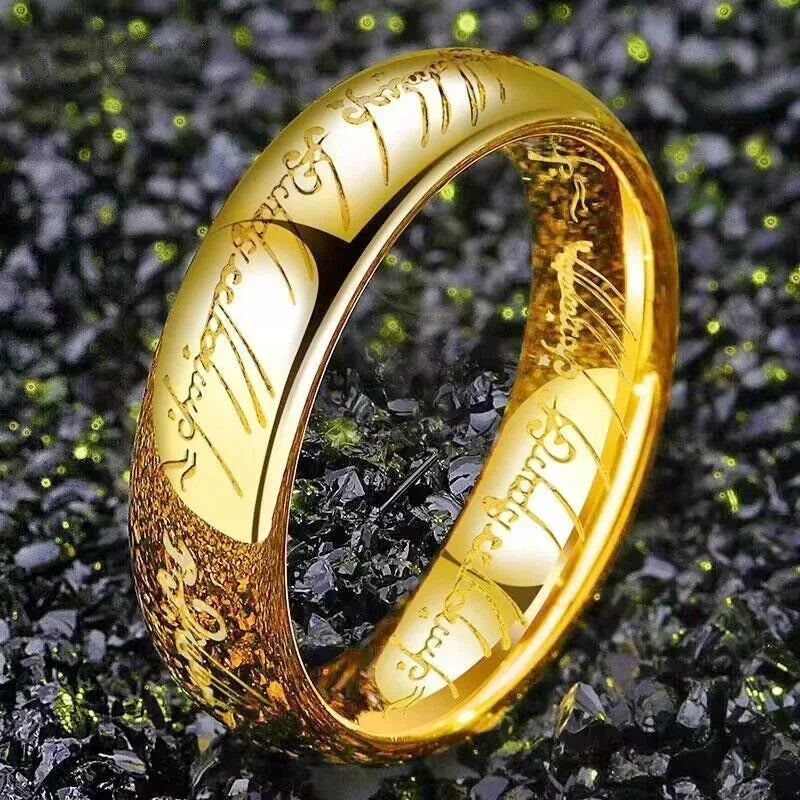 Language Rings for Unisex Fashion Accessories Stainless Steel Jewelry