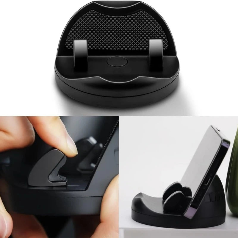 Ergonomic Car Mount with 360° Rotation - Easy One-Handed Operation for Your Smartphone