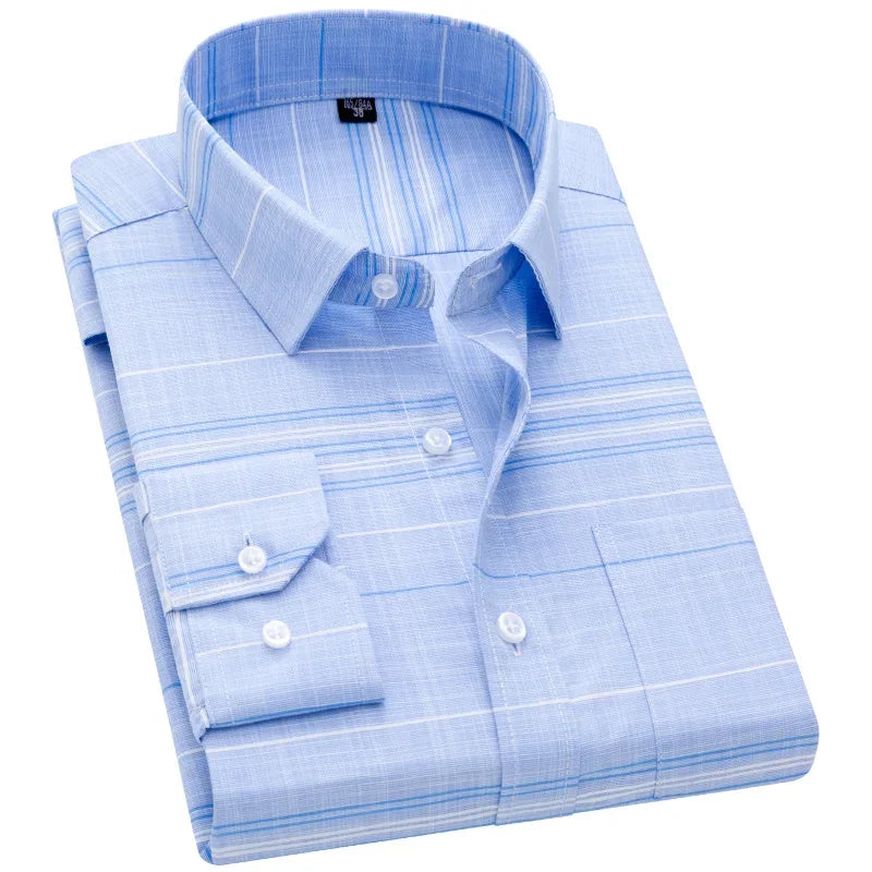 Men's Printed Shirt Spring Long Sleeve Casual Daily Thin Soft Comfortable Business Slim Fit Button Down Dress  Shirts