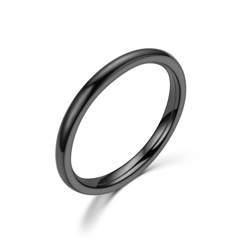 Stainless Steel Wedding Band – Unisex Simple Design Ring