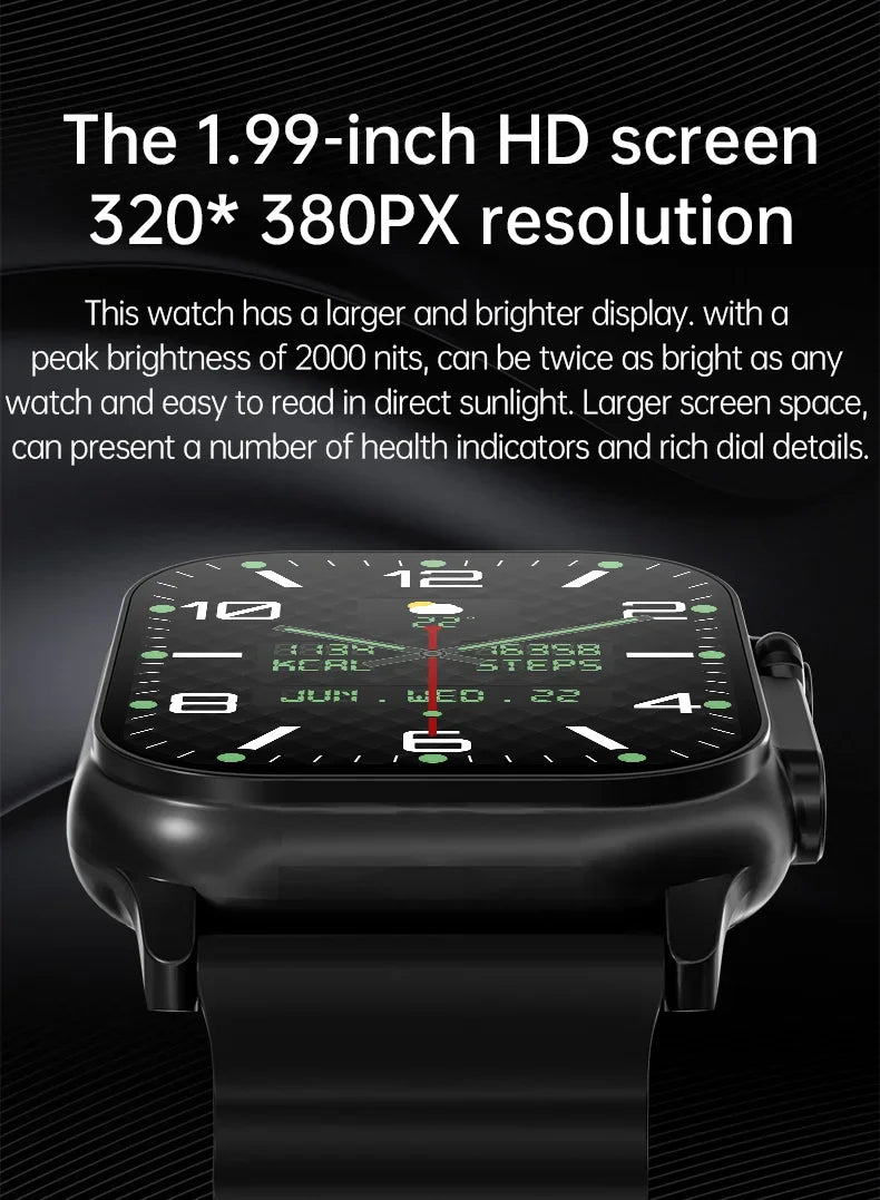 Discover the Smart Watch Pro – a Bluetooth 5.0 smartwatch with heart rate and fitness tracking, full HD touchscreen, and 12-hour battery life. Compatible with Android and iOS.