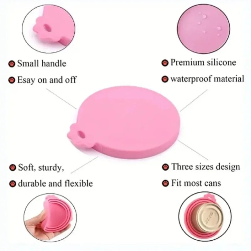 Reusable Silicone Can Lids for Pet Food – Universal Dog & Cat Covers