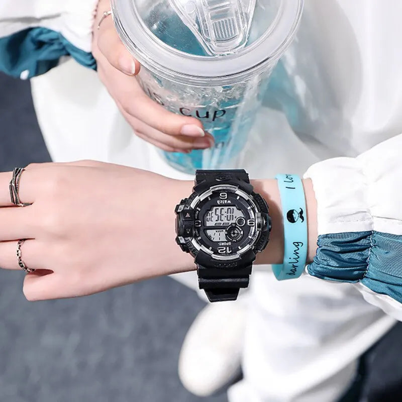 Men’s Digital Sports Watch with LED Display