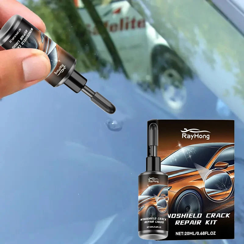 Windshield crack repair fluid,car window repair resin kit,glass scratch repair tool,glass curing adhesive,crack maintenance tool