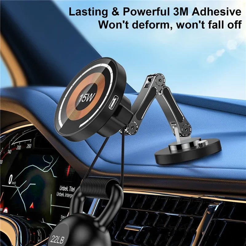 Magnetic Phone Holder with Adjustable Stand – Wireless and Non-Wireless Options