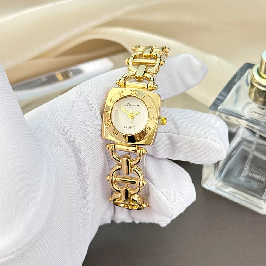 Women’s Luxury Crystal Bracelet Watch Set