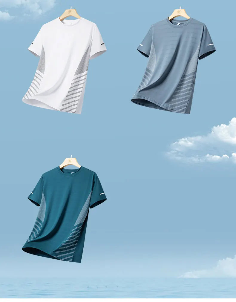 Men’s Quick Dry Running T-Shirt Breathable Lightweight Gym Workout Shirt