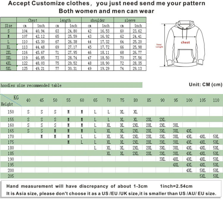Unisex Graphic Hoodie – Long Sleeve Casual Printed Sweatshirt
