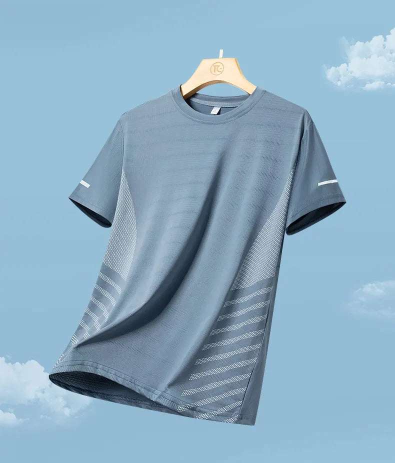 Men’s Quick Dry Running T-Shirt Breathable Lightweight Gym Workout Shirt