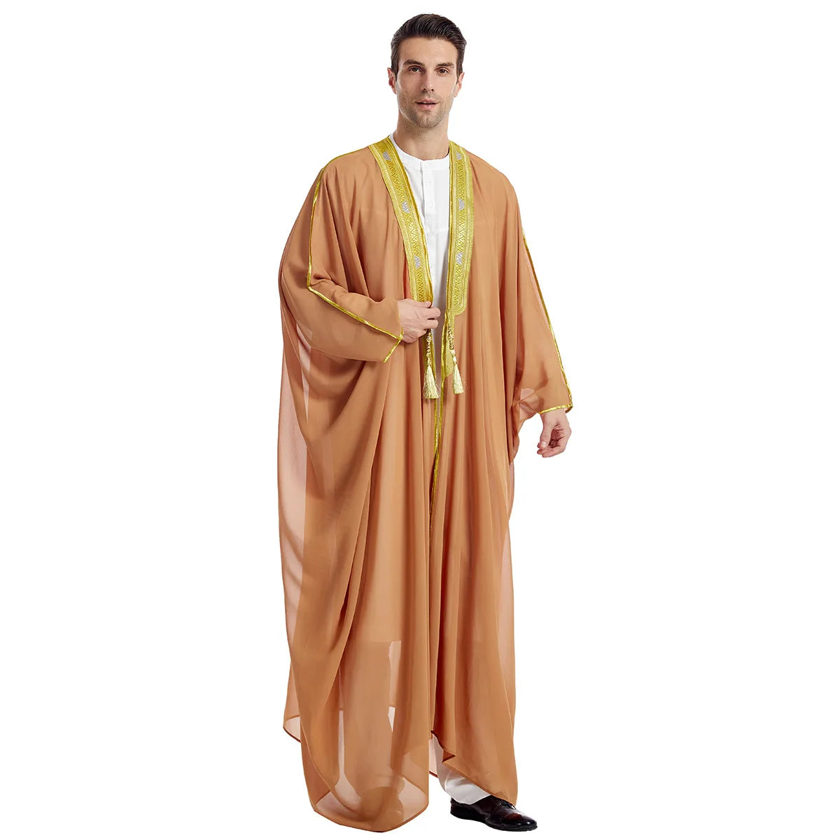 Men’s Jubba Thobe – Long Sleeve Islamic Traditional Robe