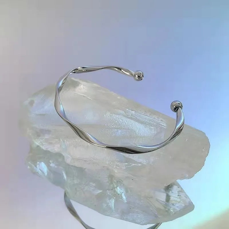 Silver-Plated Mood Tracker Bracelet for Women
