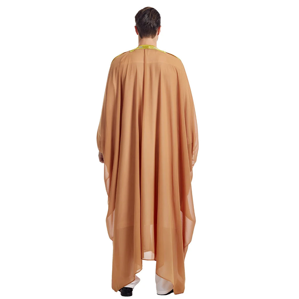 Men’s Jubba Thobe – Long Sleeve Islamic Traditional Robe